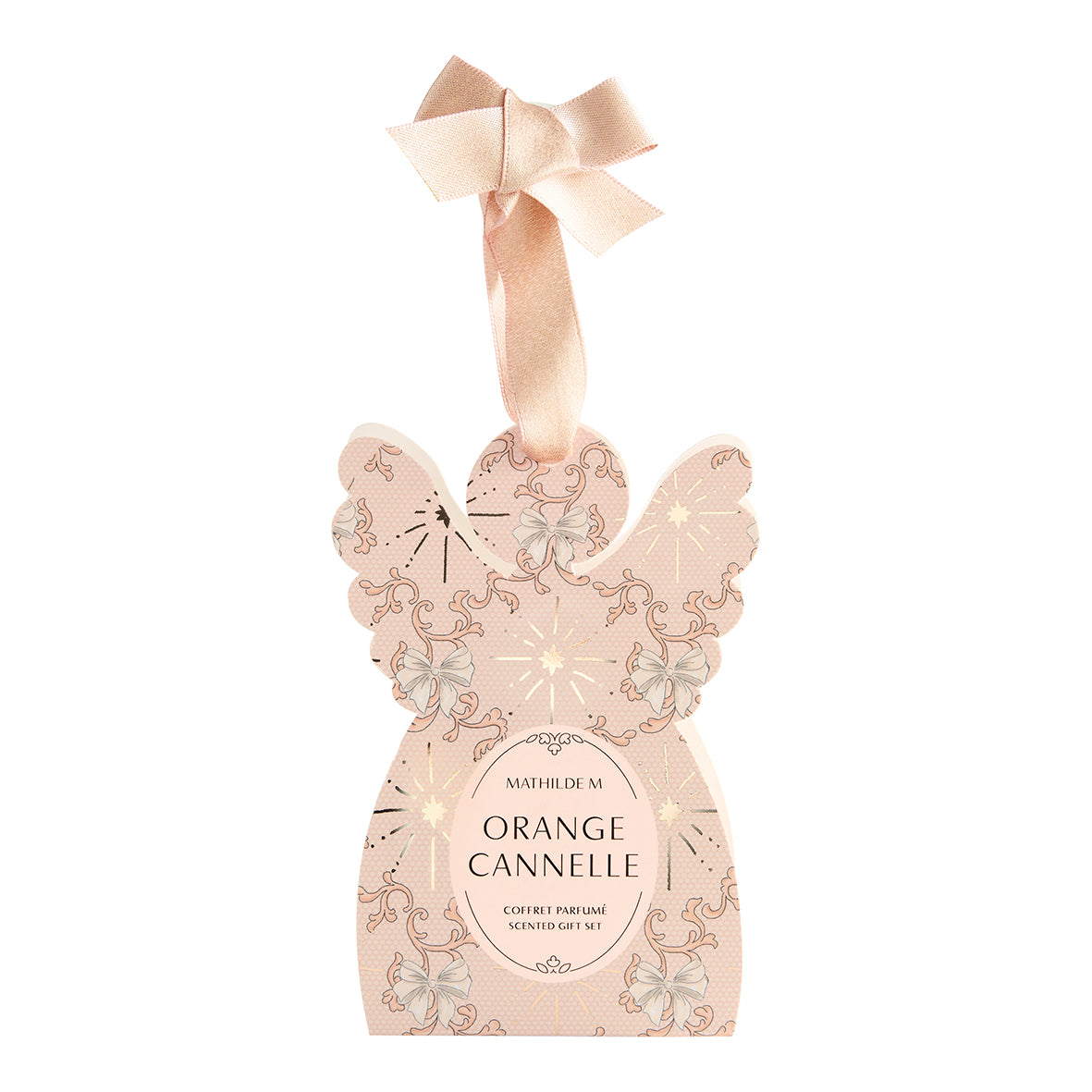 Cofanetto Regalo Gesso Forma Angelo Fragranza Orange Cannelle - Rubans de Fête