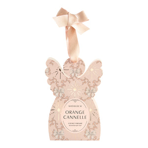 Cofanetto Regalo Gesso Forma Angelo Fragranza Orange Cannelle - Rubans de Fête