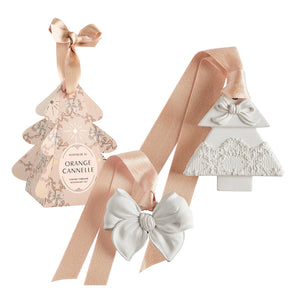 Cofanetto Regalo Gesso Forma Albero Fragranza Orange Cannelle - Rubans de Fête