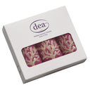 Set 3 Lavette in Spugna di Cotone con Ricamo - Coralli