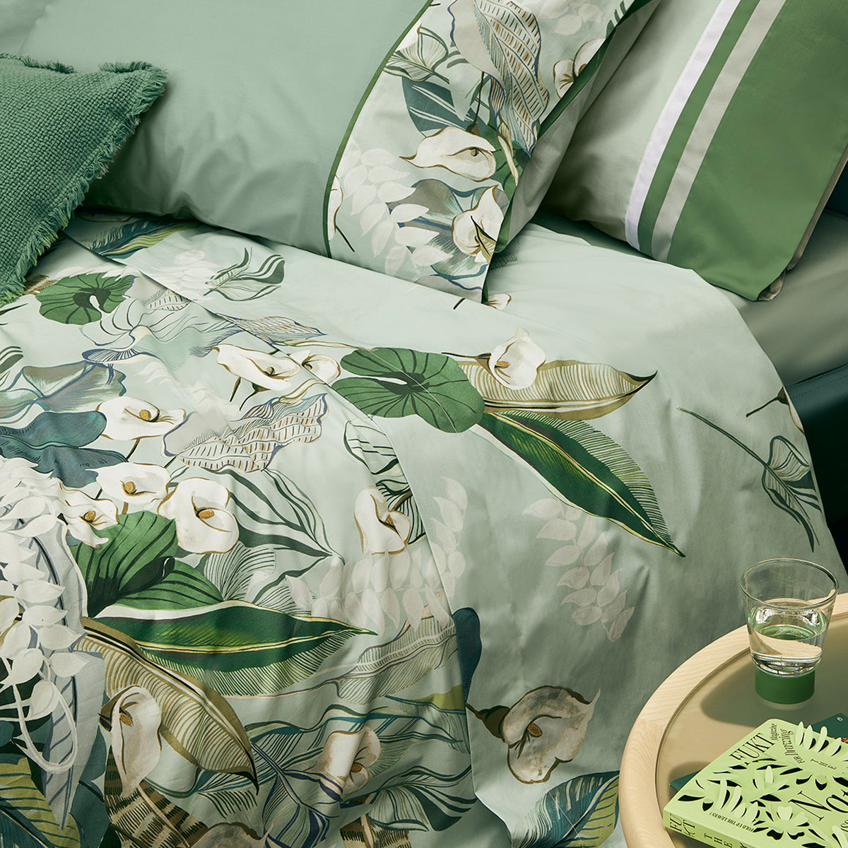 Completo Lenzuola Copriletto in Percalle di Cotone - Calle