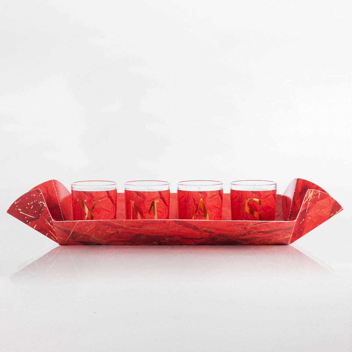 Kit 4 Candele Profumata Fragranza Natalizia - Xmas