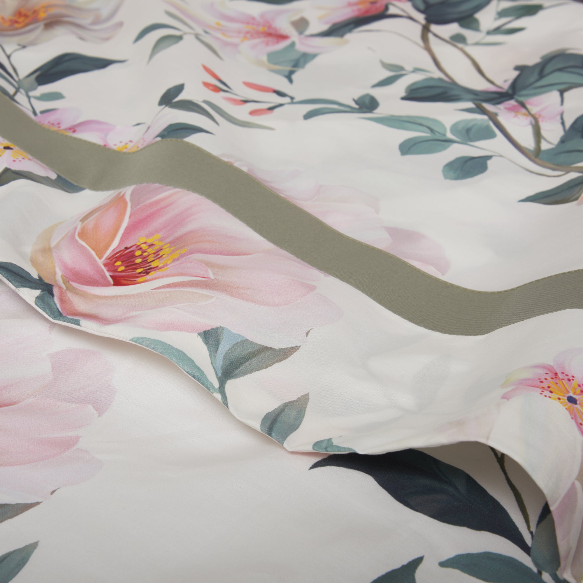 Completo Lenzuola in Percalle di Cotone Fantasia Floreale - Clea