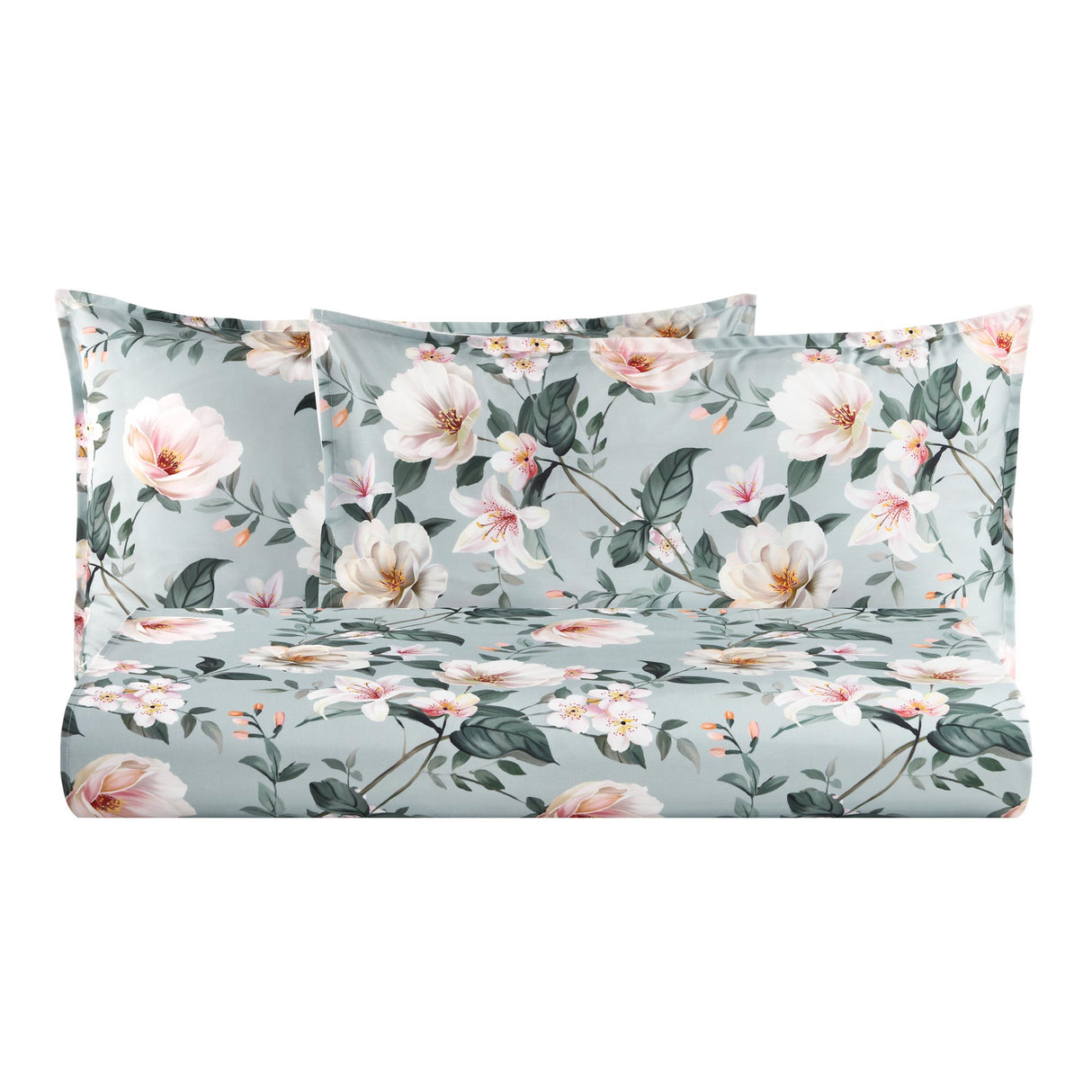 Parure Copripiumino in Percalle di Cotone Fantasia Floreale - Clea