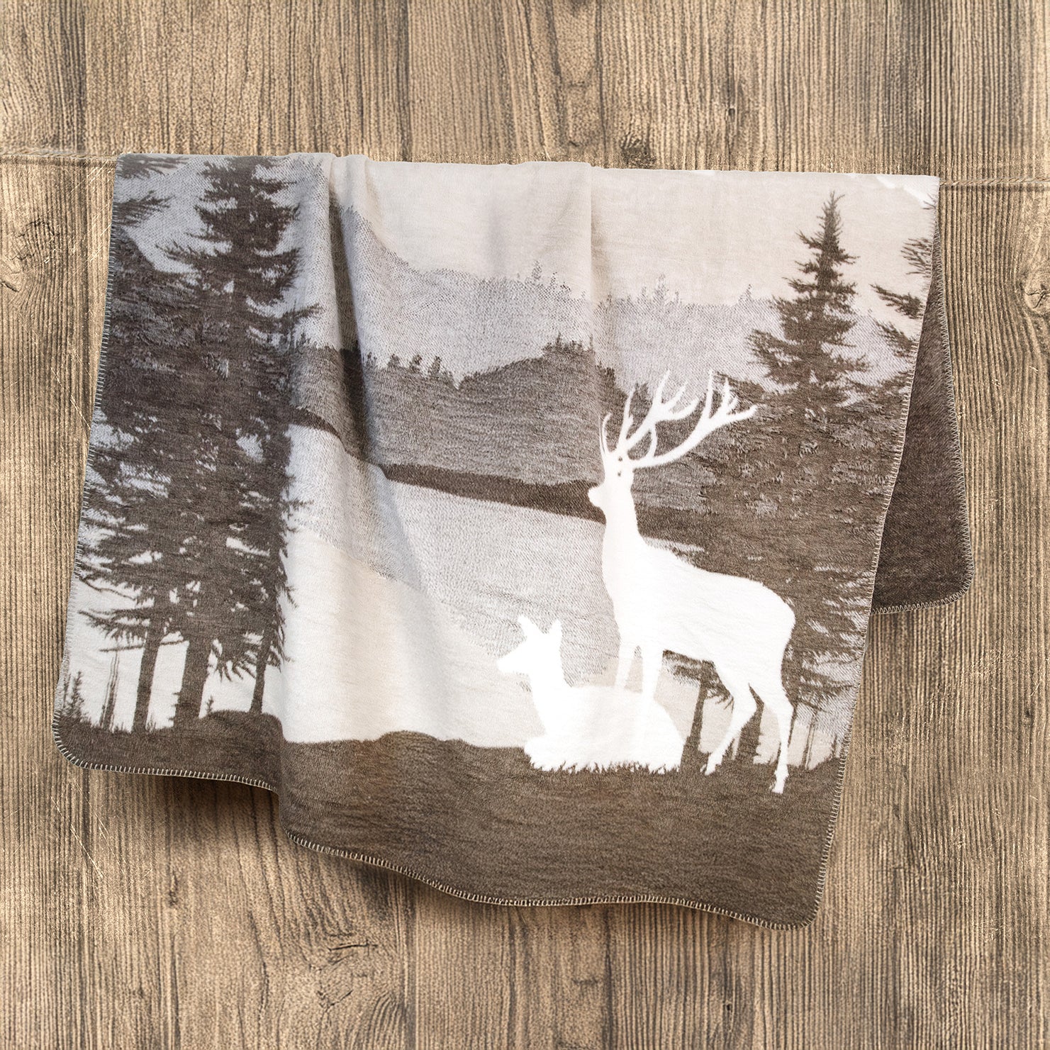 Coperta in Cotone Fantasia - Wood