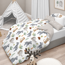 Parure Copripiumino in Puro Cotone con Fantasia - Zebre
