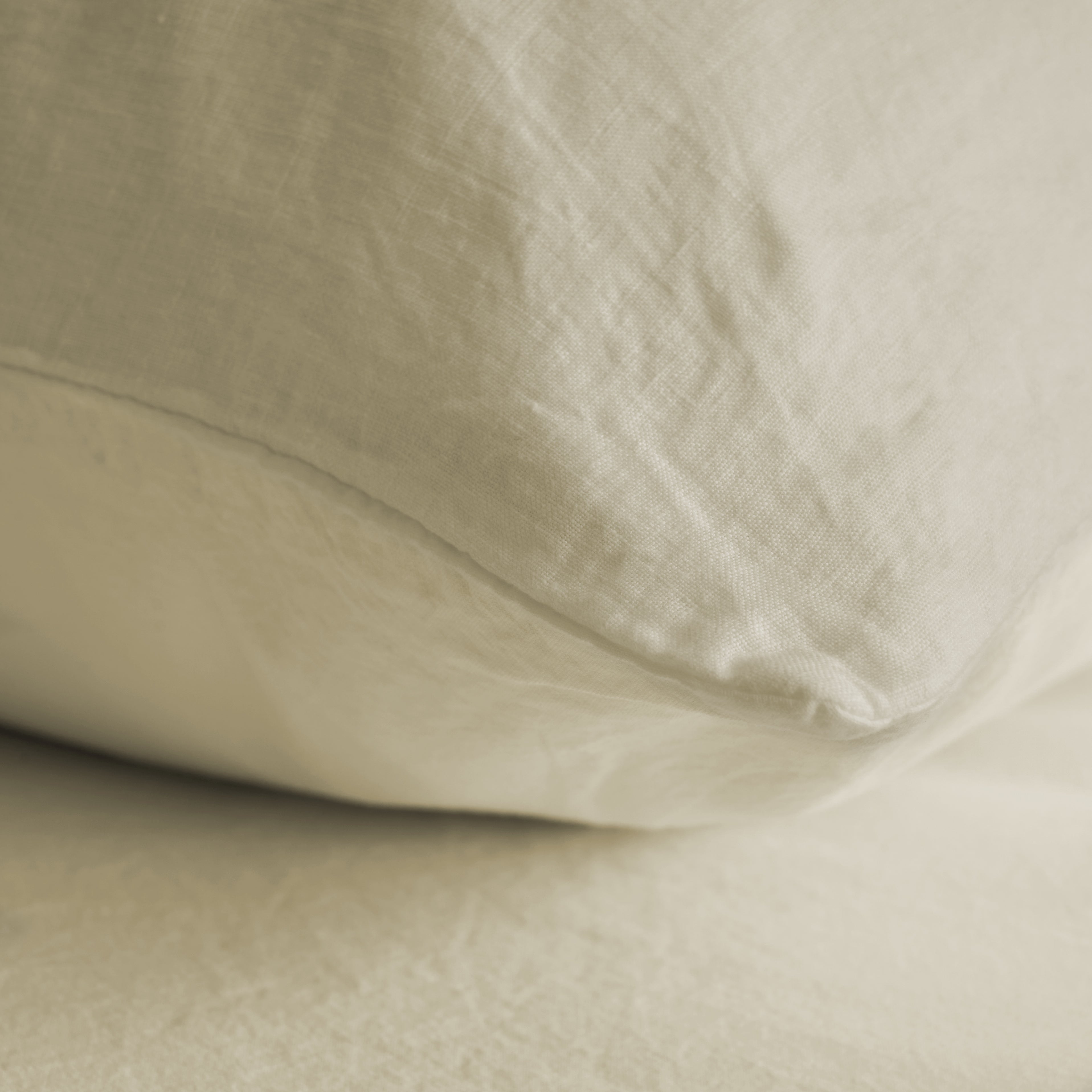 Completo Lenzuola Cotone e Lino StoneWashed No Stiro - Loira