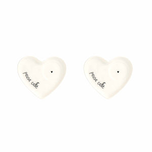 Set 2 Piattini Porta Tazzine in Grès - Pausa Caffè