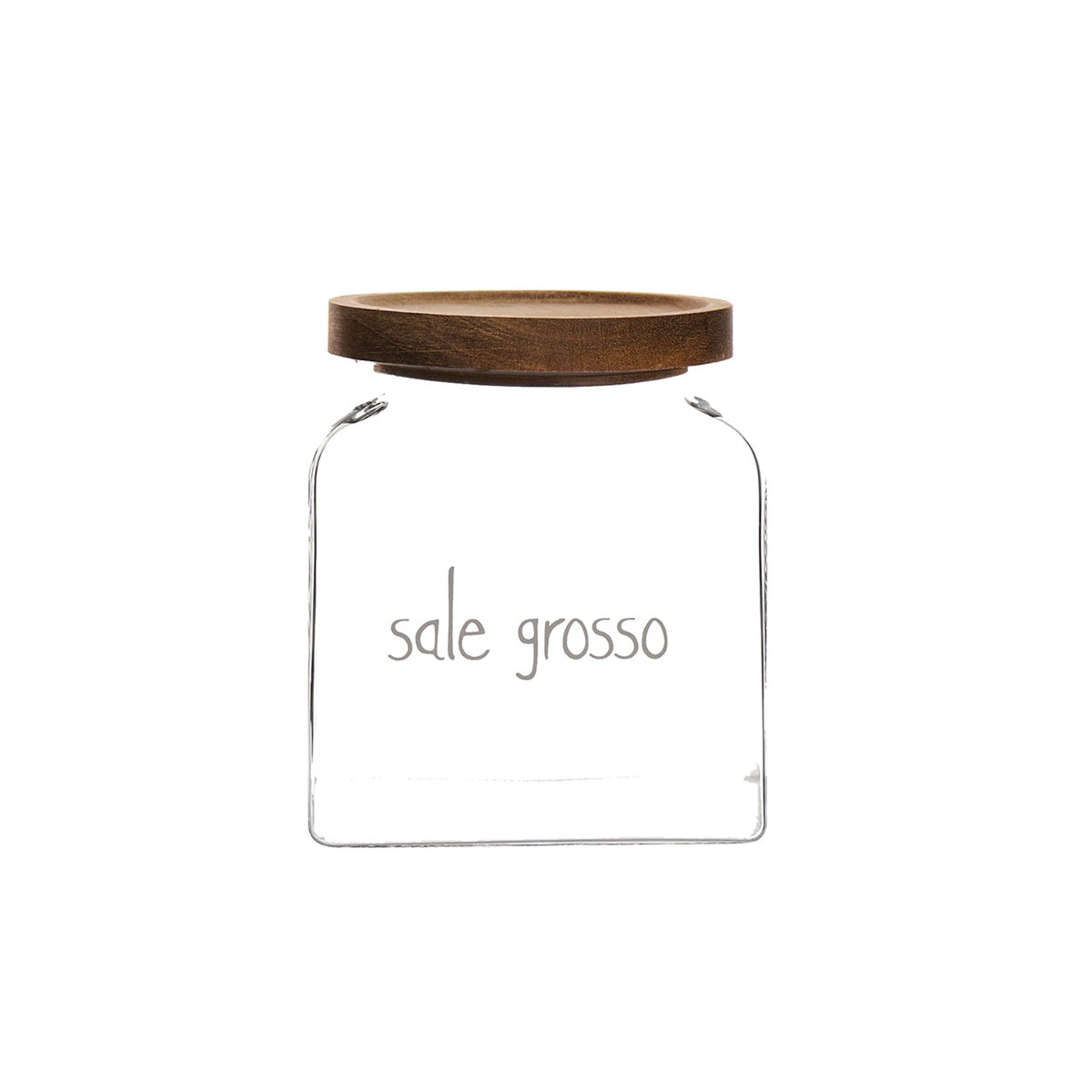 Barattolo in Vetro Borosilicato Serigrafato - Sale Grosso Cuore