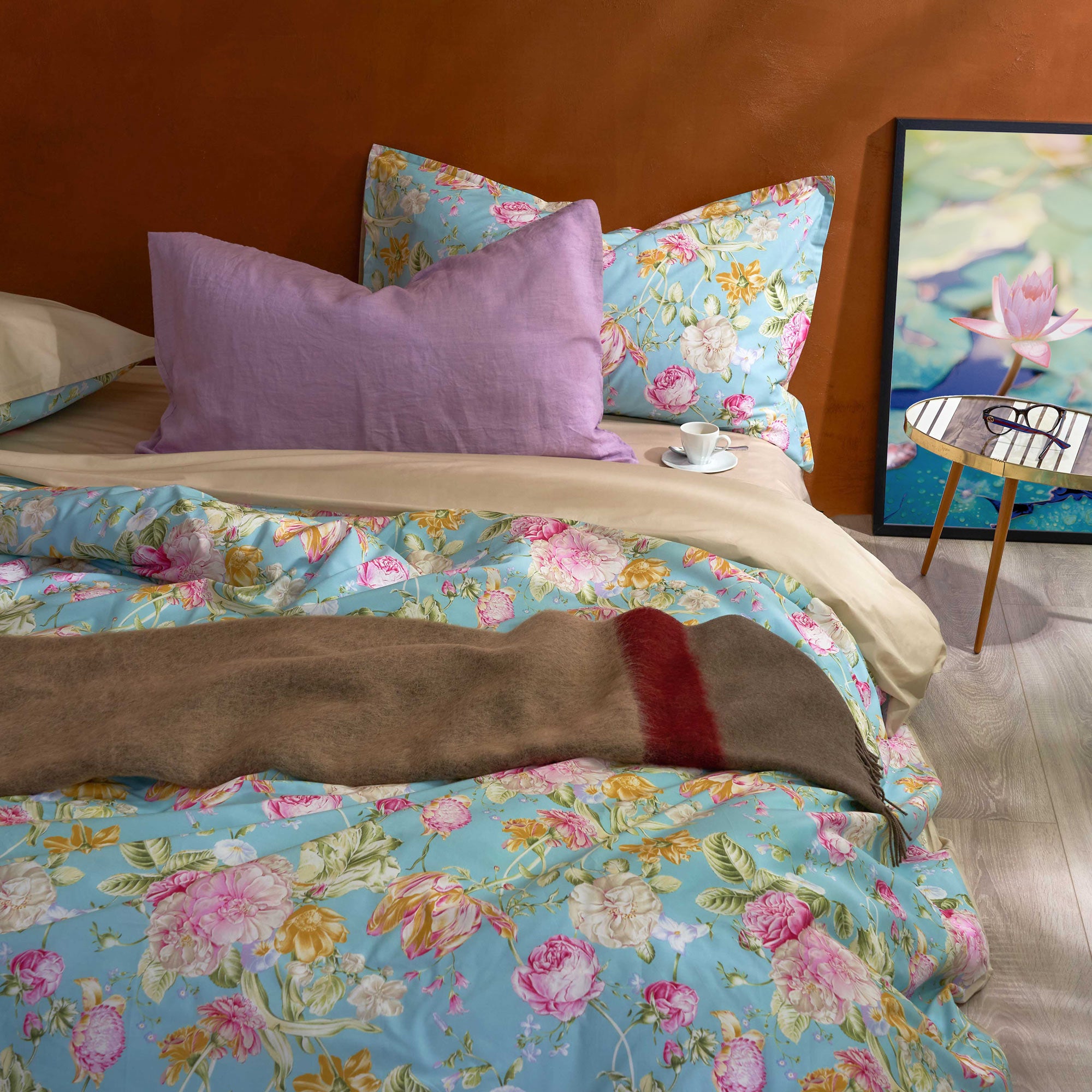 Parure Copripiumino in Percalle di Cotone - Floraison