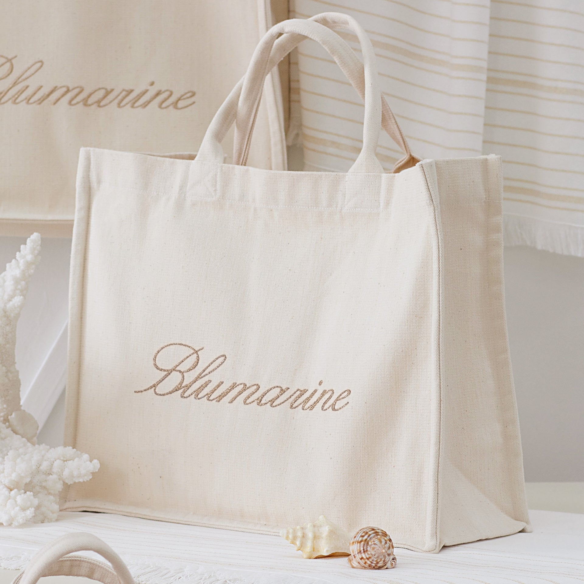 Borsa Mare in Tela di Cotone Gabardine