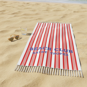 Telo Mare in Spugna di Cotone Rigato - Beach Club