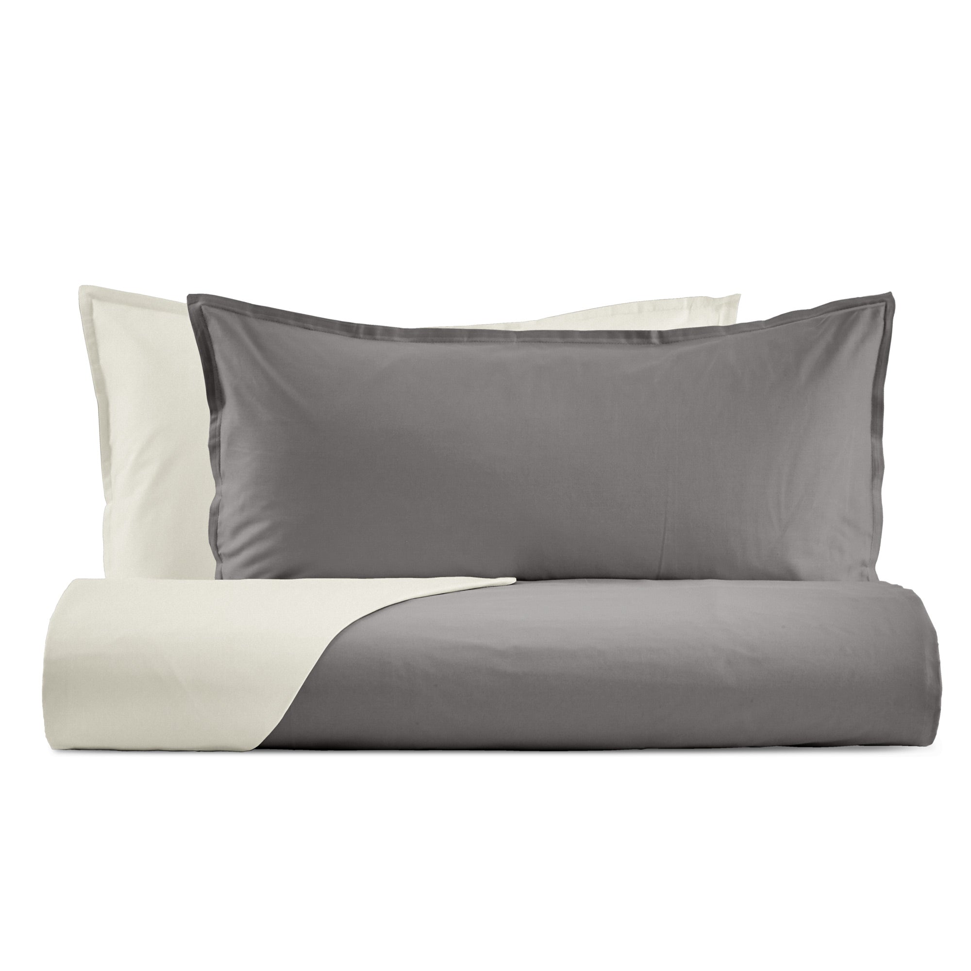 Parure Copripiumino in Raso di Cotone 300TC Double Face - Gottardo Bicolor