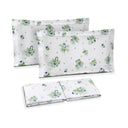 Completo Lenzuola Copriletto in Percalle di Cotone Fantasia Floreale - Imperia