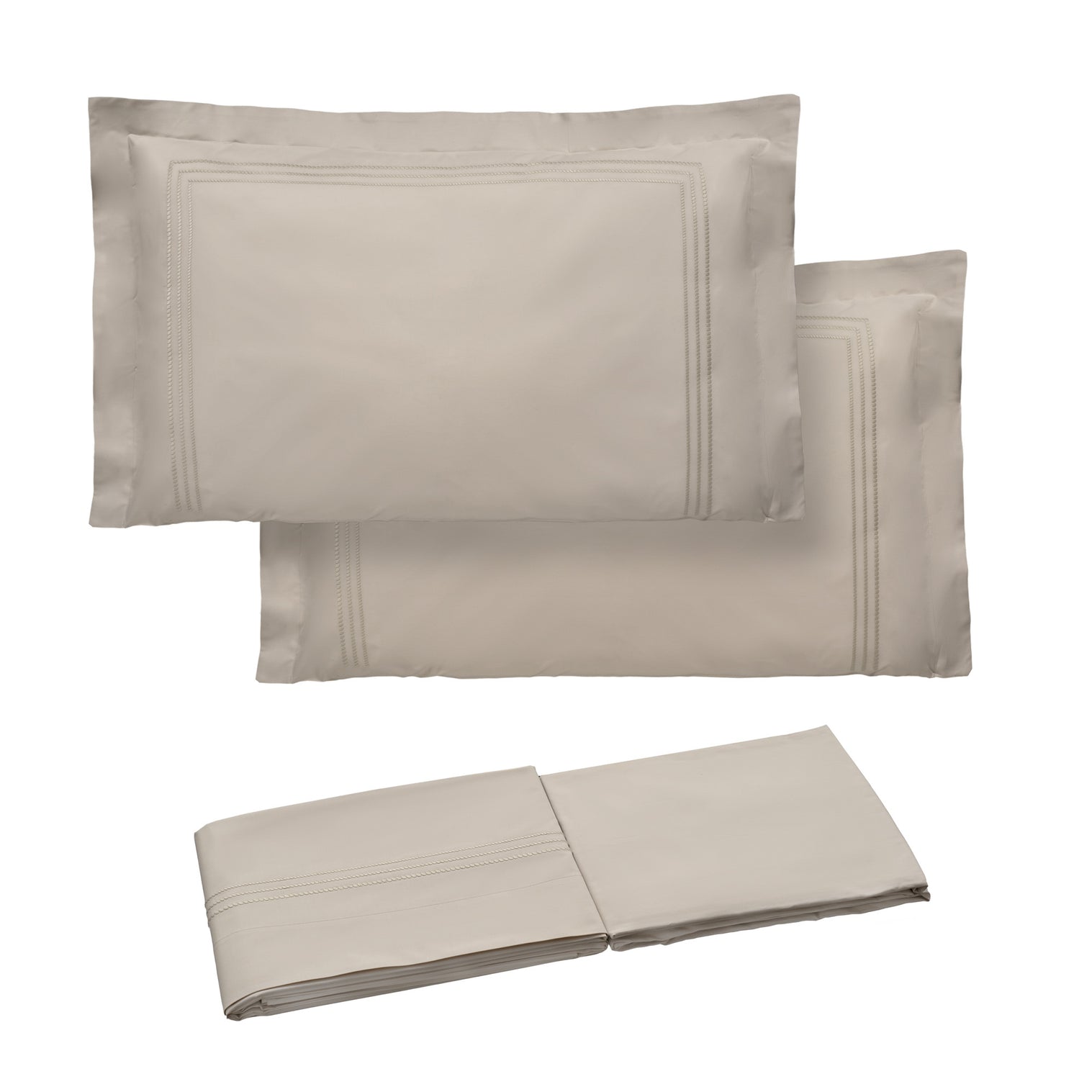 Set Lenzuola Percalle Cotone Italiano | Effetto Setato | Matrimoniale 180x200 | Design Floreale Beige - Foto 5