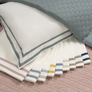 Completo Lenzuola in Percalle di Cotone con Doppio Bordo - Capri