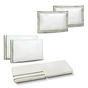 Completo Lenzuola in Percalle di Cotone con Doppio Bordo - Capri