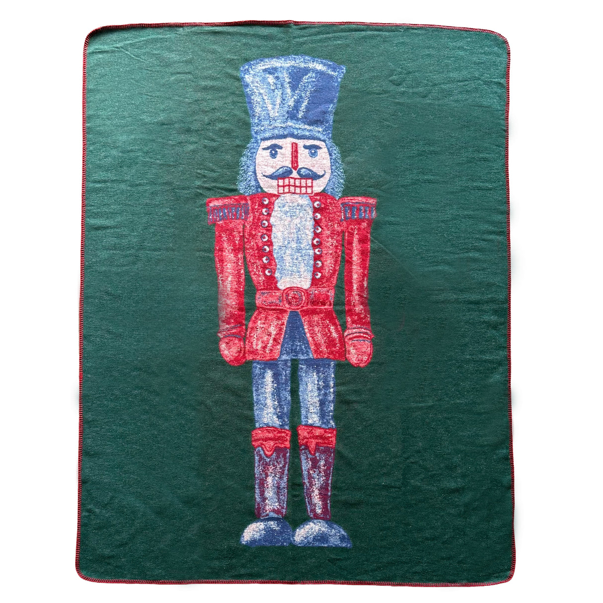 Plaid in Lana Cotta con Schiaccianoci - Nutcracker