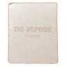 Plaid in Lana Cotta con Scritta - No Stress