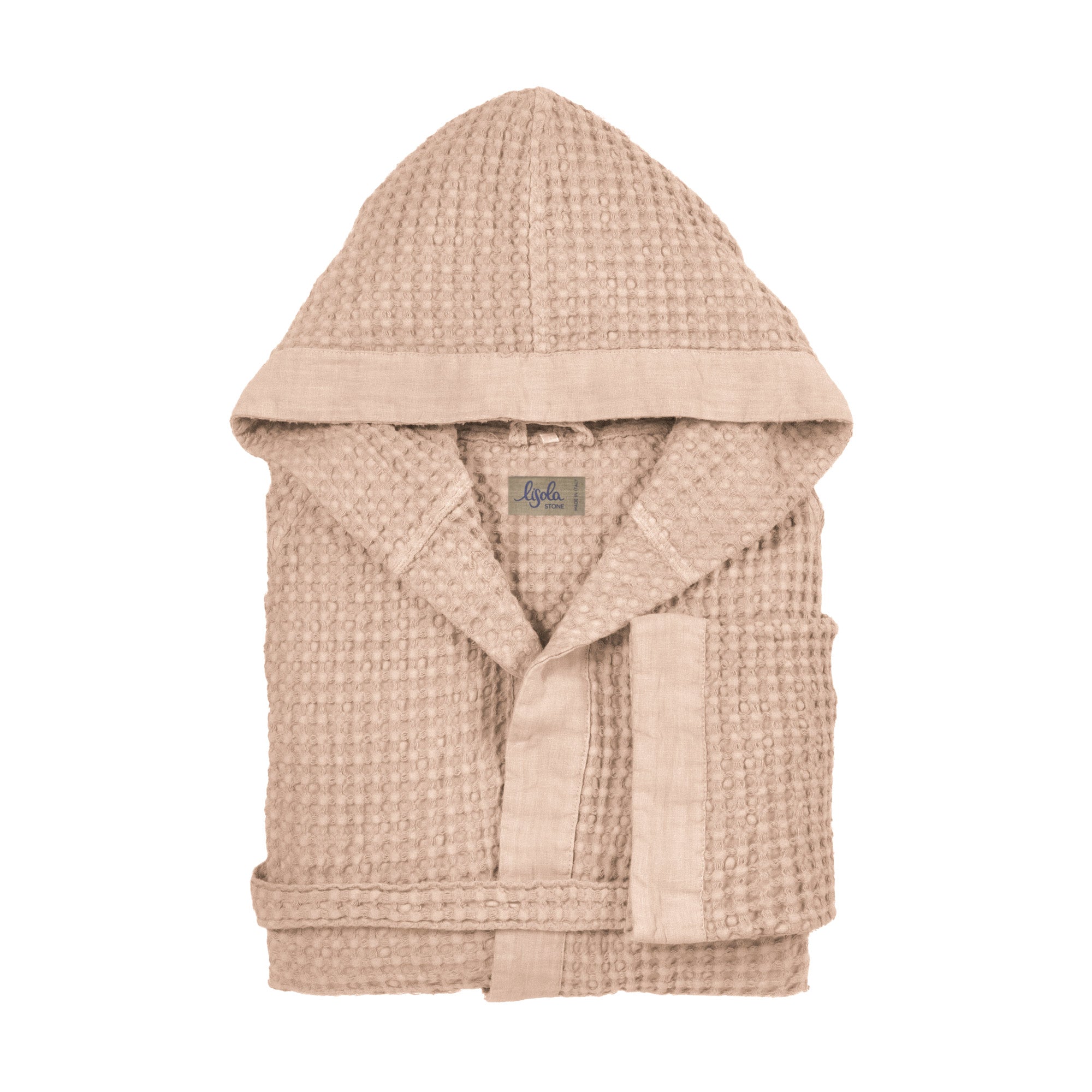 Accappatoio con Cappuccio Nido d'Ape in Puro Cotone - Jaspy