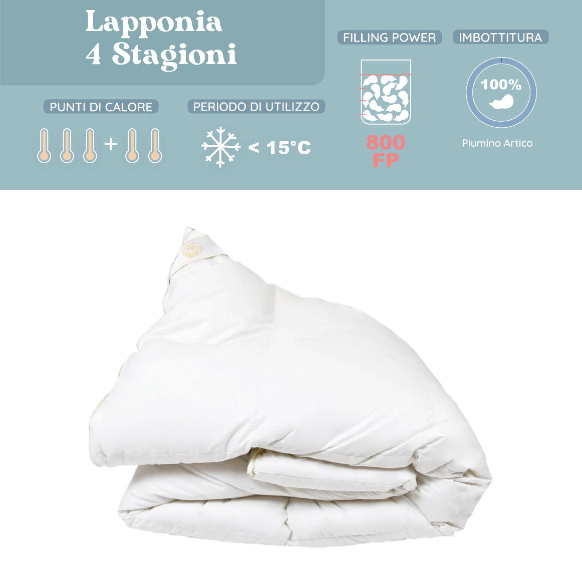 Daunex Lapponia 100% Piumino Artico