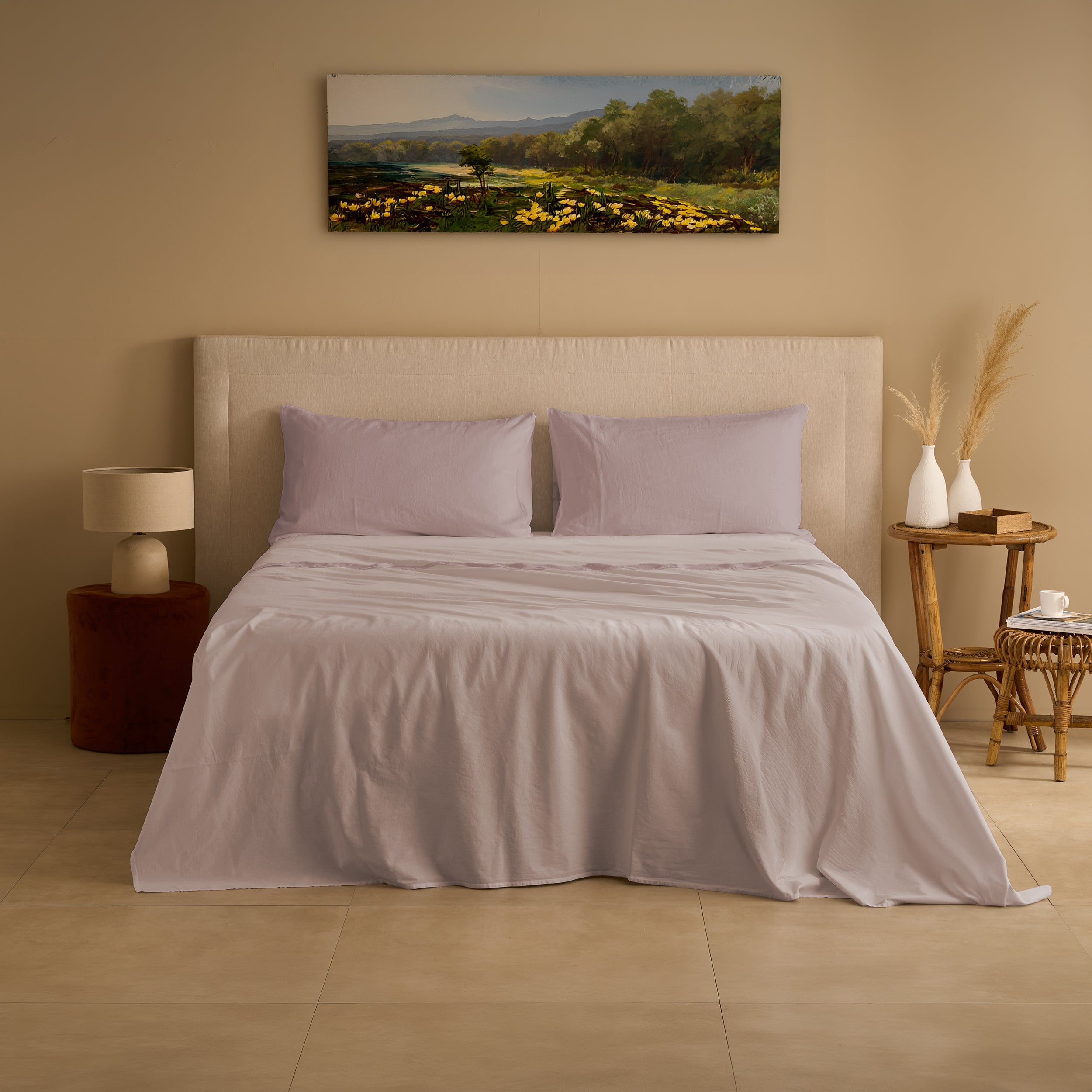 Sancarlos Lenzuolo Con Angoli 100% Cotone – Facile Da Stirare, Colore Tostato, Per Letto 90x190/200 Cm