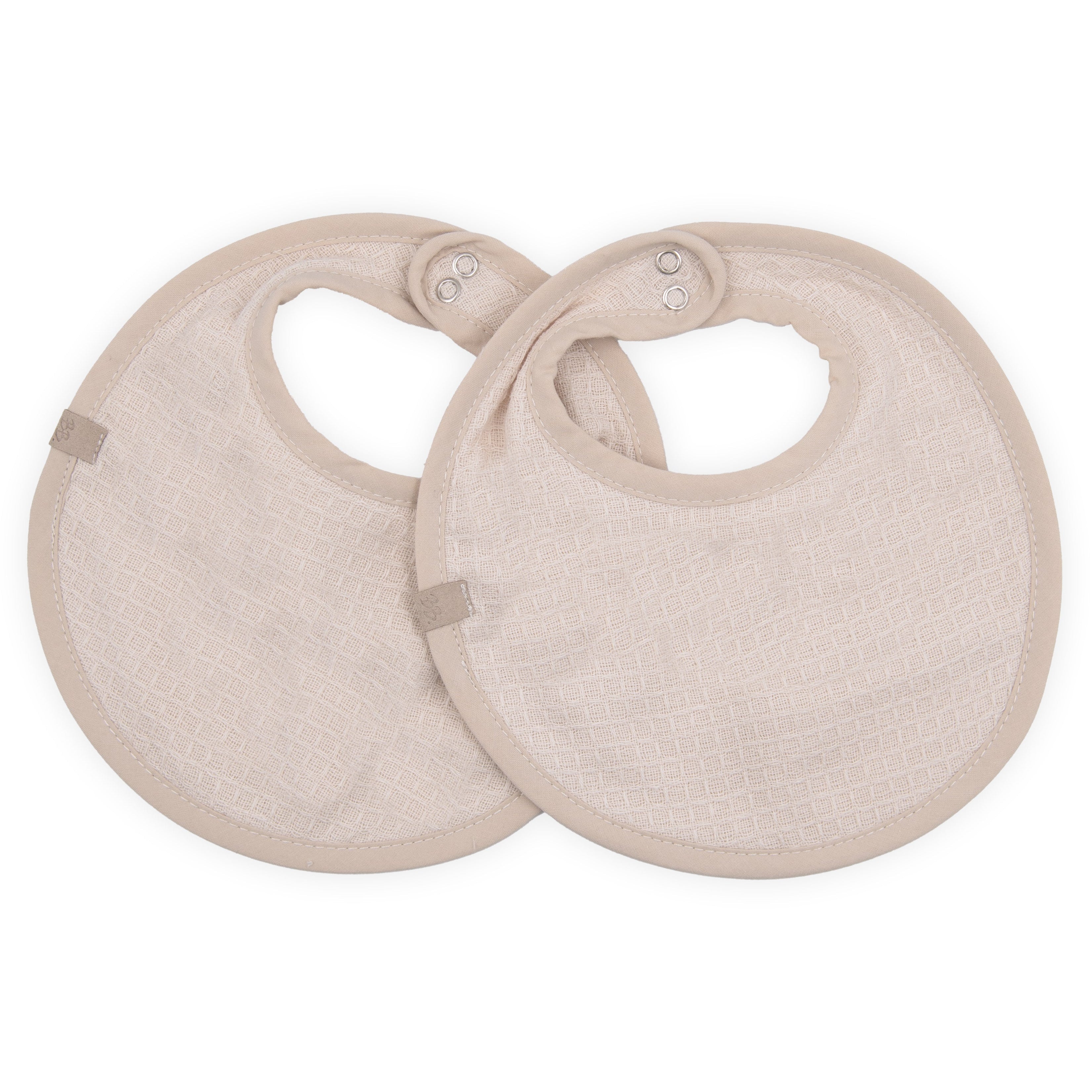 Set 2 Bavaglini in Cotone e Spugna di Bambù Organico - Waffle