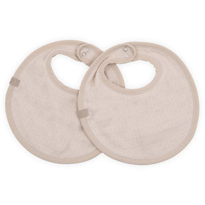 Set 2 Bavaglini in Cotone e Spugna di Bambù Organico - Waffle