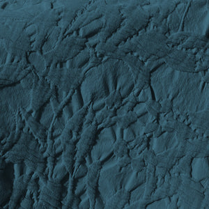 Copriletto in Cotone Stonewashed con Lavorazione a Rilievo - Manner