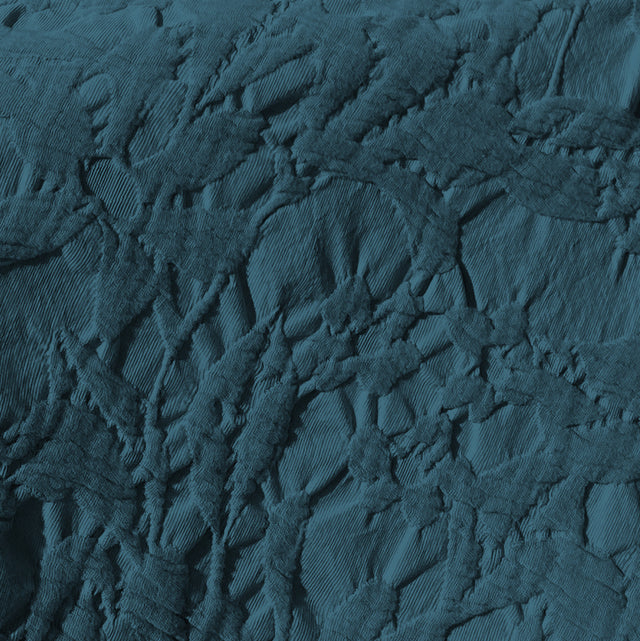 Copriletto in Cotone Stonewashed con Lavorazione a Rilievo - Manner