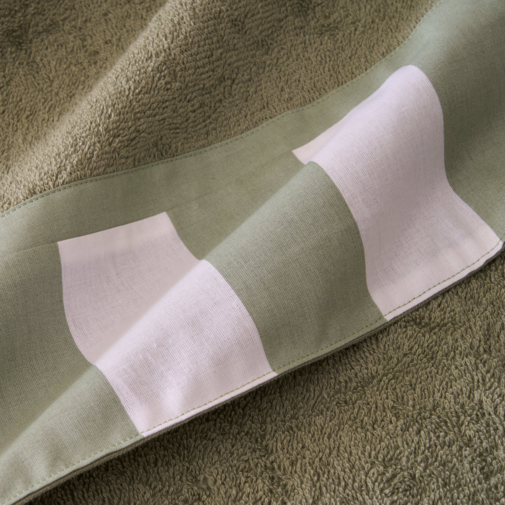 Set 2 Coppie di Spugna con Bordo Rigato Tinto in Filo - Matera