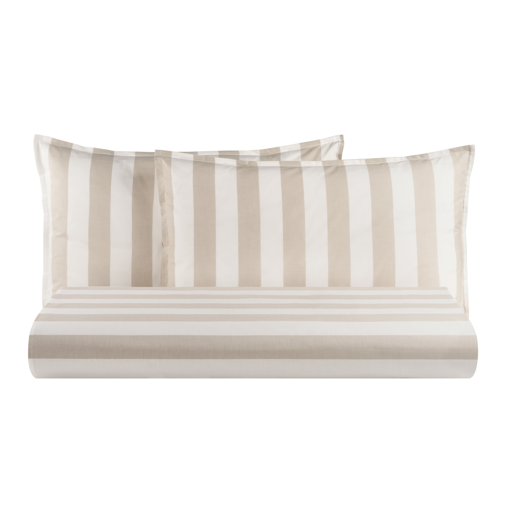 Parure Copripiumino in Puro Cotone Rigato Tinto in Filo - Matera