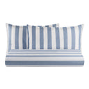 Parure Copripiumino in Puro Cotone Rigato Tinto in Filo - Matera