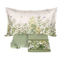 Completo Lenzuola in Raso Di Cotone Fantasia Floreale - Nara