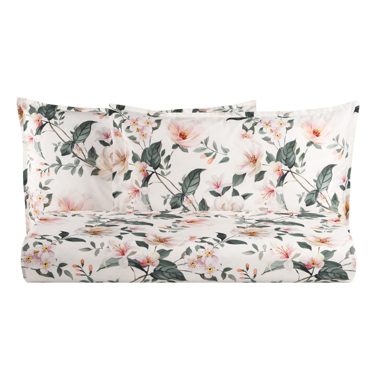 Parure Copripiumino in Percalle di Cotone Fantasia Floreale - Clea