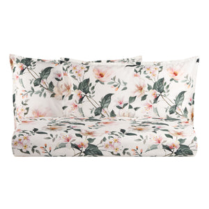 Parure Copripiumino in Percalle di Cotone Fantasia Floreale - Clea