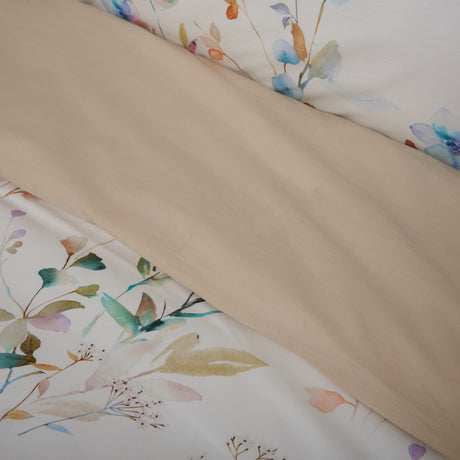 Parure Copripiumino in Percalle di Cotone Fantasia Floreale - Ninfea