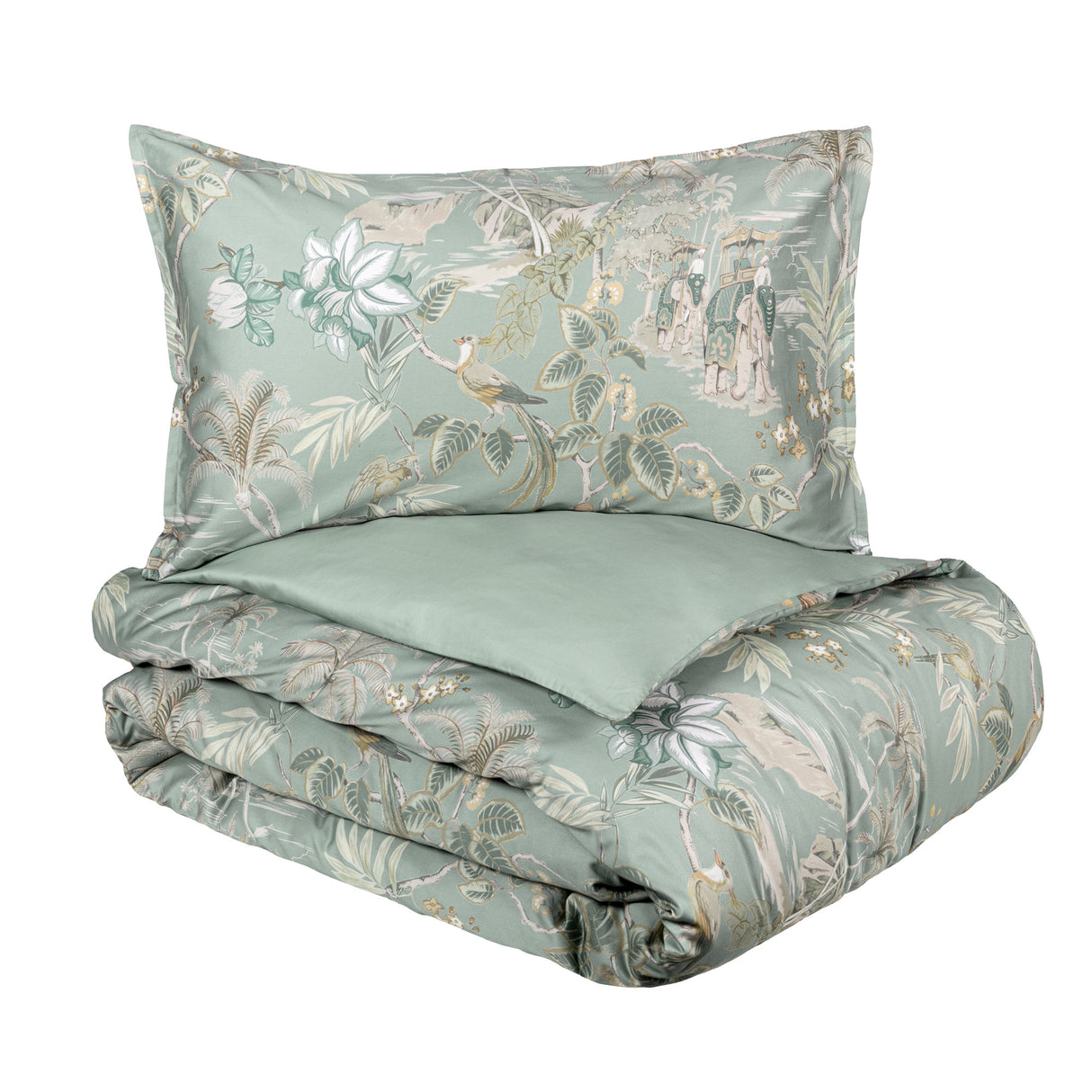 Parure Copripiumino in Raso Di Cotone Fantasia - Oriental Dream