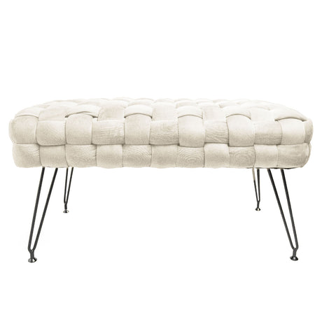 Sgabello Pouf in Multistrato di Pioppo - Ottoman