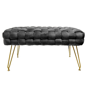 Sgabello Pouf in Multistrato di Pioppo - Ottoman