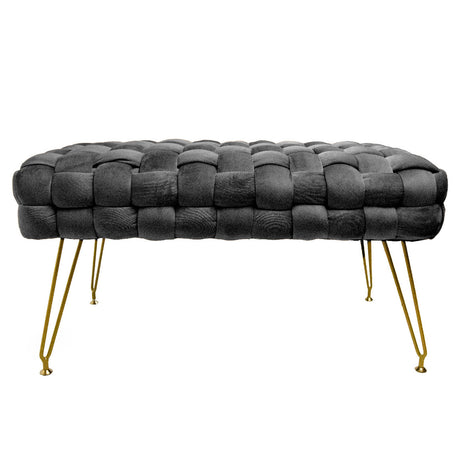 Sgabello Pouf in Multistrato di Pioppo - Ottoman