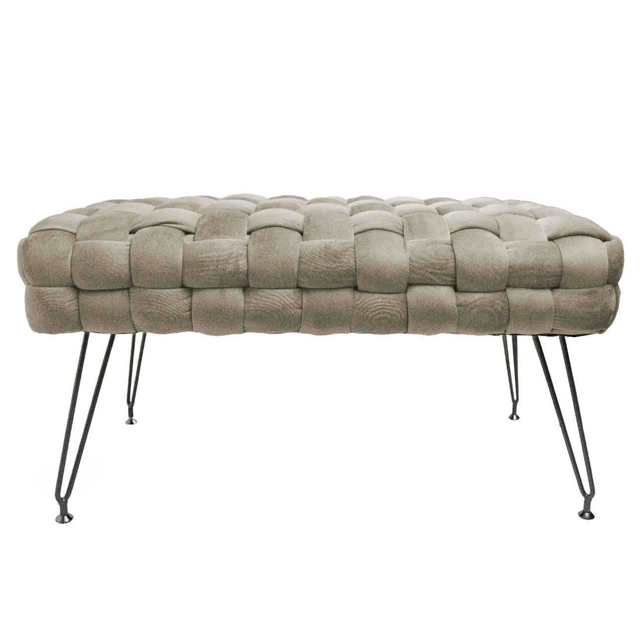 Sgabello Pouf in Multistrato di Pioppo - Ottoman