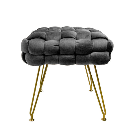 Sgabello Pouf in Multistrato di Pioppo - Ottoman