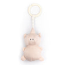 Giocattolo Sensoriale in Maglia di Bambù a Forma di Rinoceronte - Pull & Shake