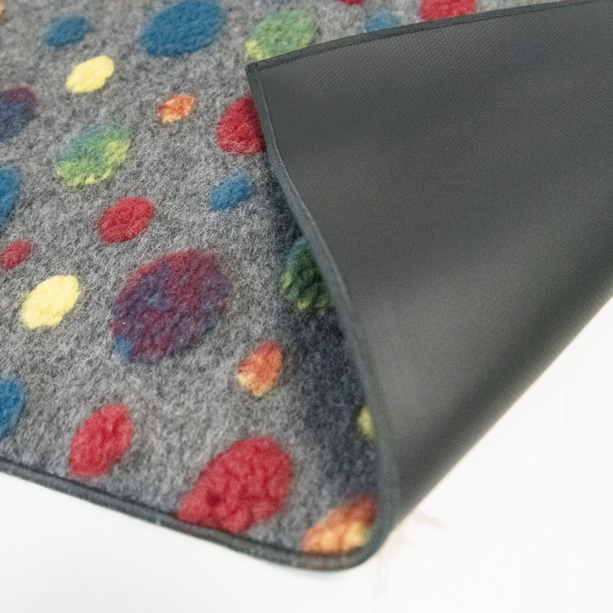 Tappeto Arredo in Lana Soffiata - Pois