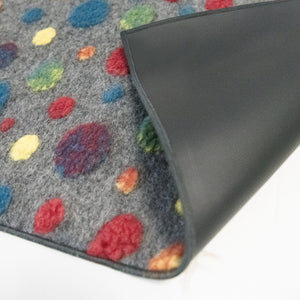 Tappeto Arredo in Lana Soffiata - Pois