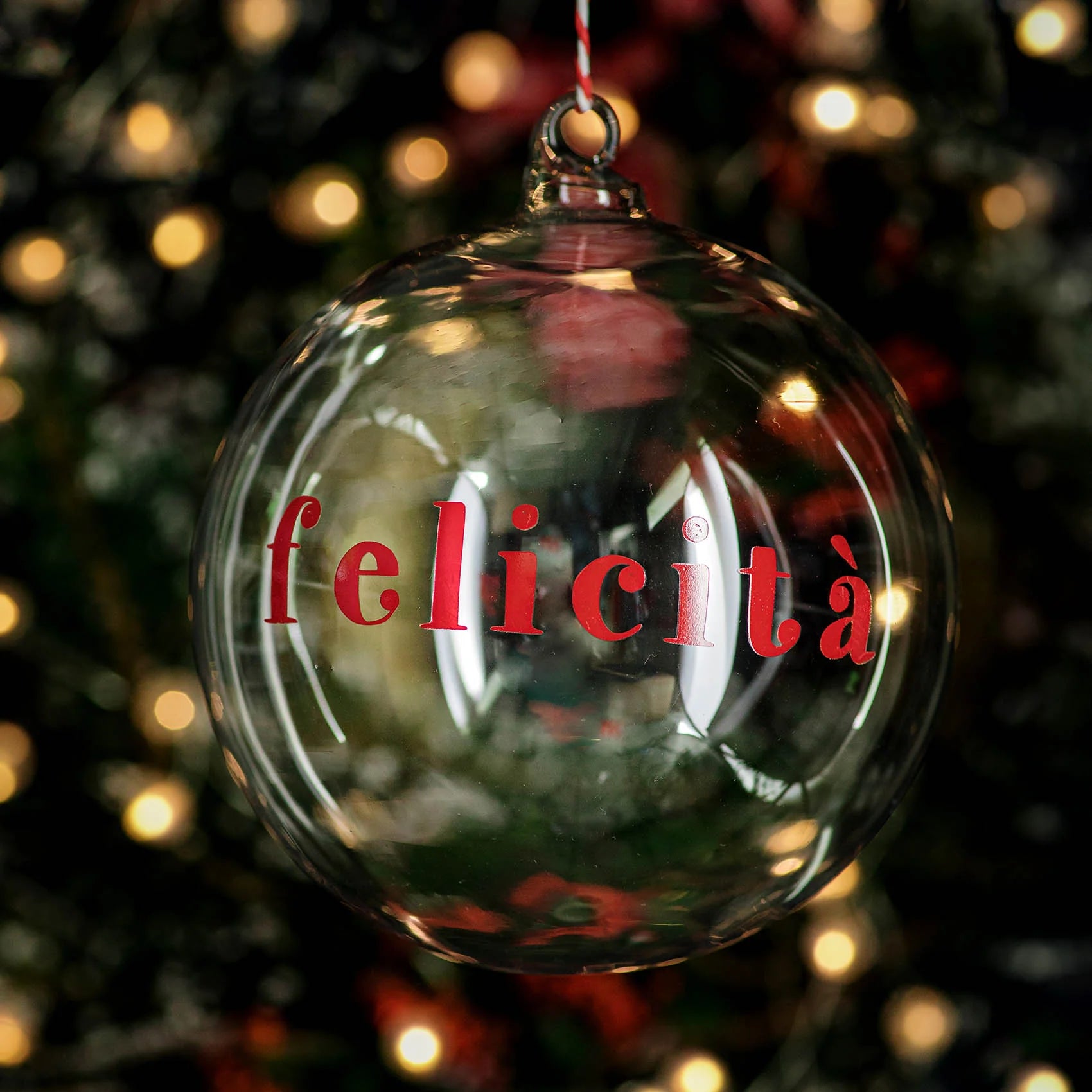 Pallina Decorativa in Vetro Borosilicato - Felicità