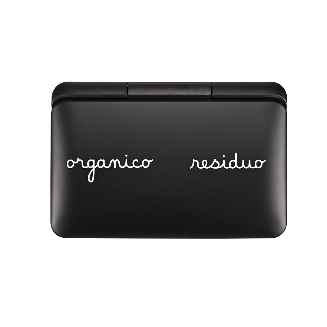 Pattumiera Serigrafata 2 Contenitori - In Questa Casa si Ricicla