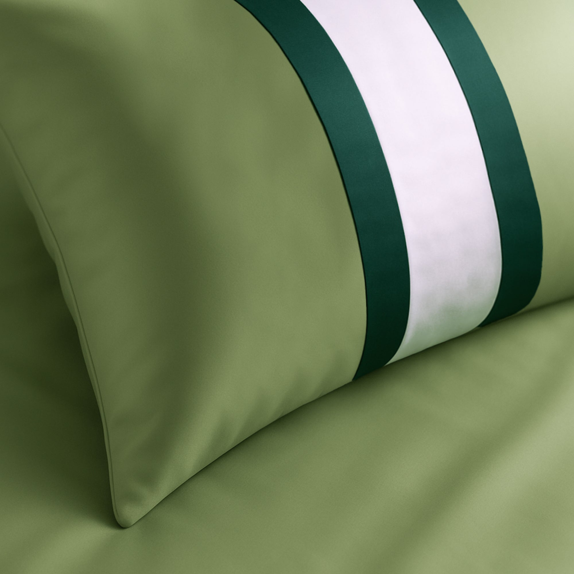 Parure Copripiumino in Percalle di Cotone Balza a Contrasto - Pitagora