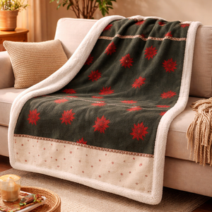 Plaid Morbidotto in MicroPile Fantasia invernale - Braies